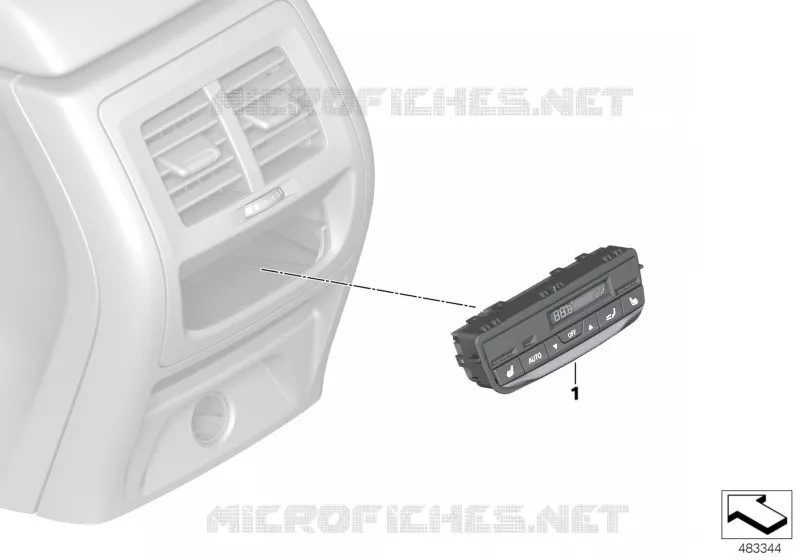 Commande de chauffage/climatisation ar BMW BMW X4 2017 X4 20iX N X4 20iX