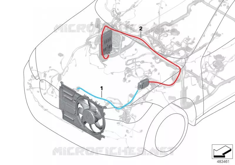 Conduites dalim.faisc.câbles principal BMW BMW X2 2017 X2 18dX N X2 18dX