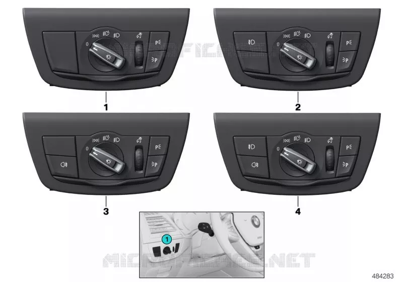 Dispositif de commande lumière BMW BMW X3 2017 X3 20i (TR12) N X3 20i (TR12)