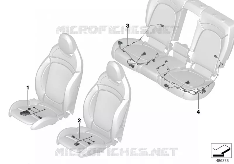 Faisceau pour siège BMW BMW X2 2017 X2 18dX N X2 18dX