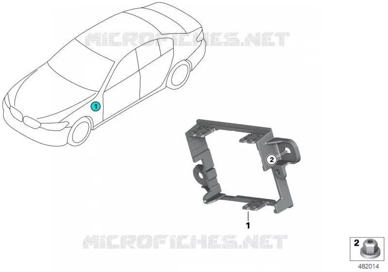 Fixation Switchbox Ethernet BMW BMW Série 5 2017 520dX N 520dX