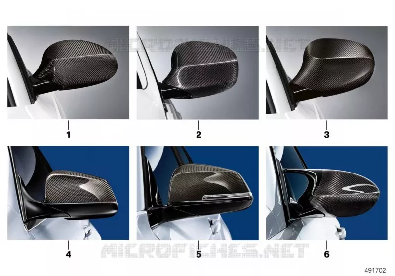 M Perform.coques rétrov.ext.teinte carr. BMW BMW Série 3 2007 330d N 330d