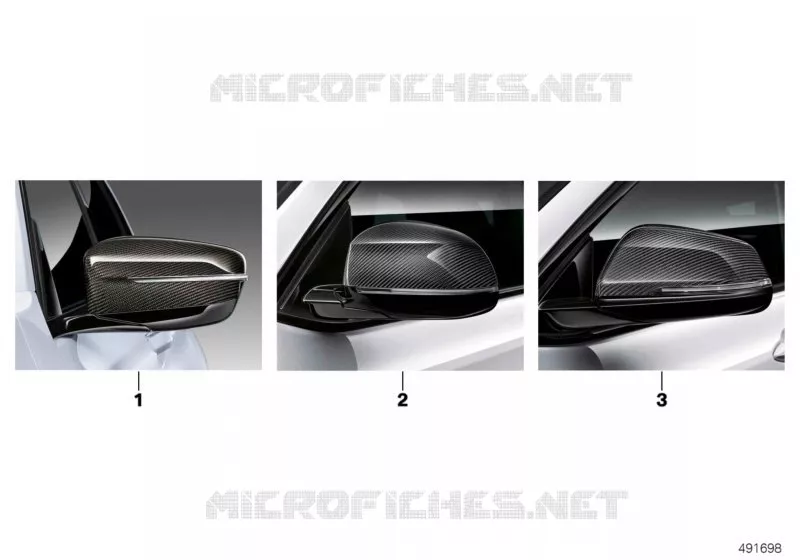 M Perform.coques rétrov.ext.teinte carr. BMW BMW Série 7 2014 740Li A 740Li