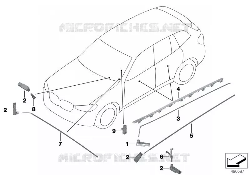 Module à LED / fibre optique BMW BMW X3 2017 X3 18d (TX15) N X3 18d (TX15)