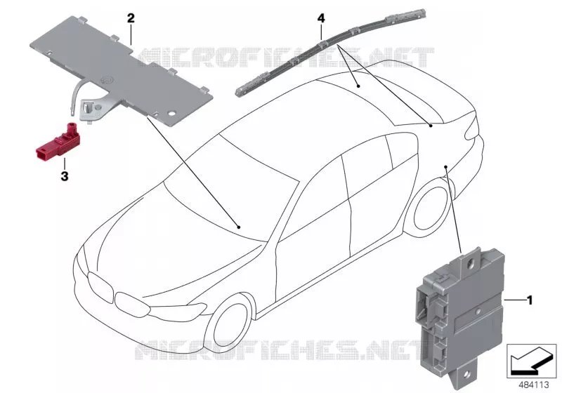 Module à LED/fibre opt. boitier électr. BMW BMW Série 5 2016 520dX N 520dX