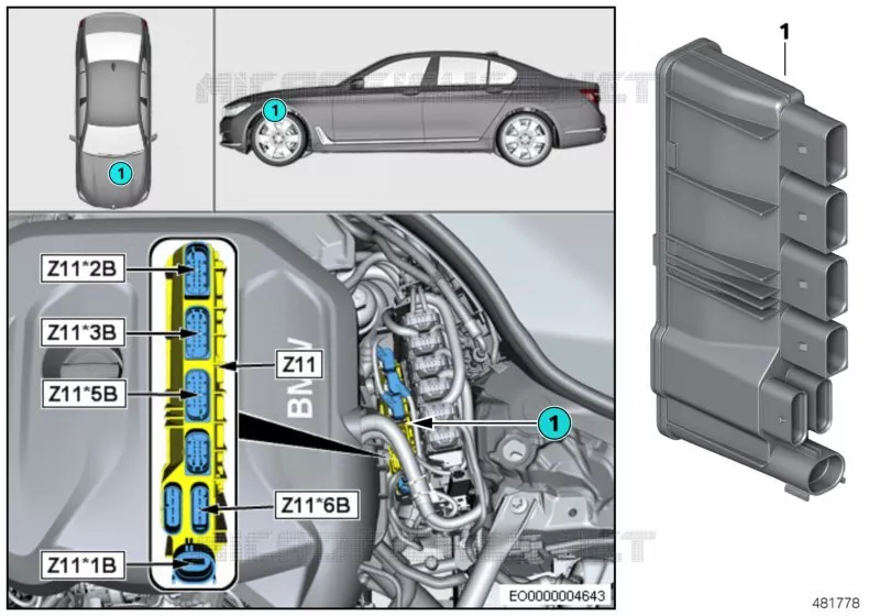 Module dalimentation intégré Z11 BMW BMW Série 5 2016 520i N 520i
