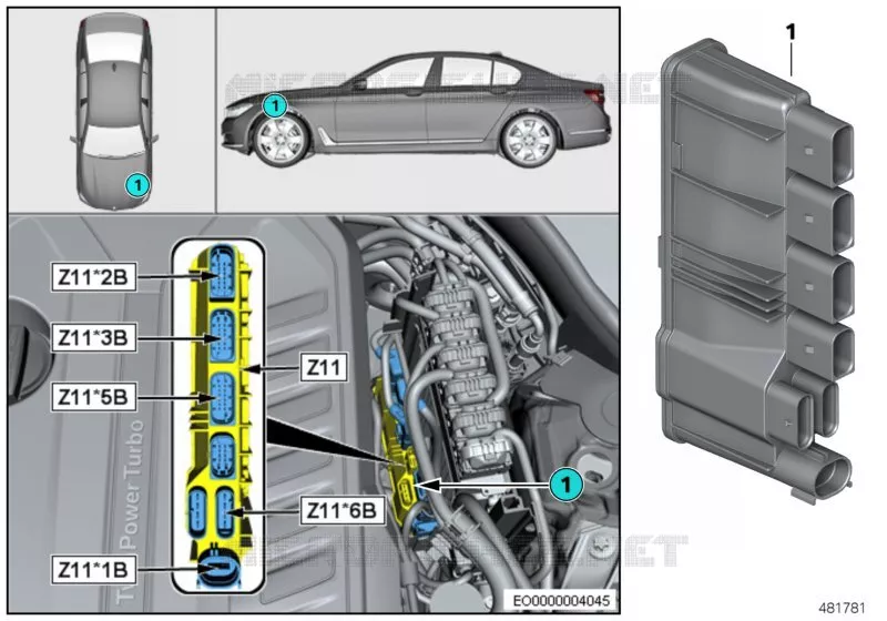 Module dalimentation intégré Z11 BMW BMW Série 5 2018 540i N 540i