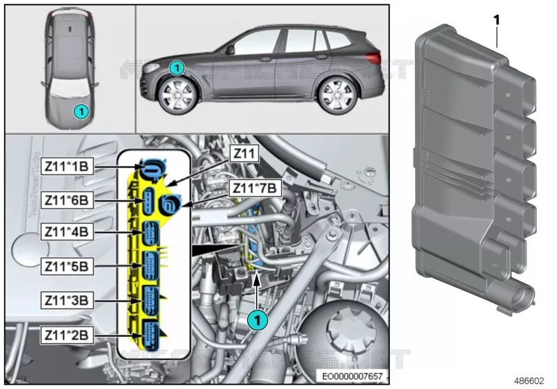 Module dalimentation intégré Z11 BMW BMW X7 2017 X7 50iX A X7 50iX