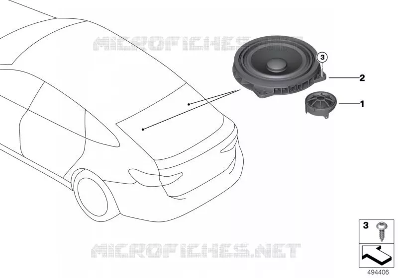 Pces détachées système Top-HiFi arr. BMW BMW Série 6 2017 620dX A 620dX