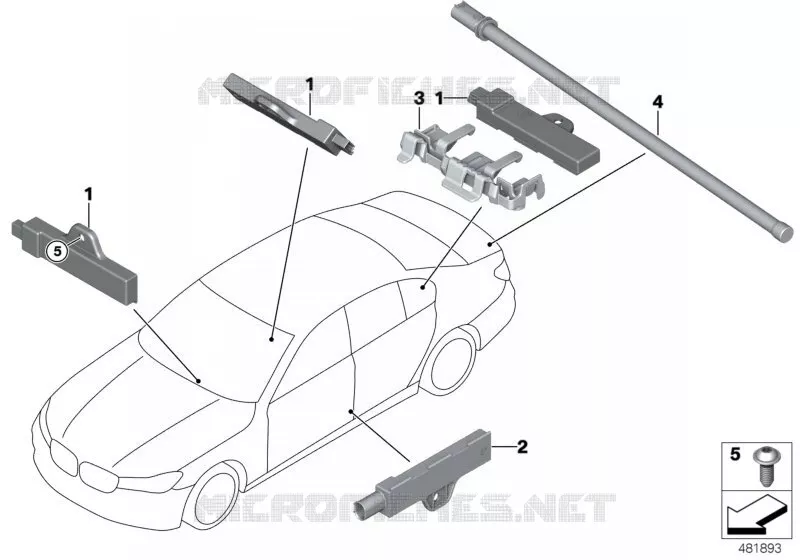 Pièces dantenne Accès Confort BMW BMW Série 7 2014 750Li A 750Li