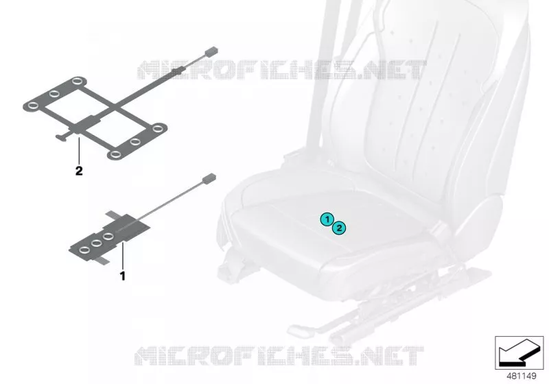 Pieces de detection doccup. de siege BMW BMW Série 7 2014 740LdX A 740LdX