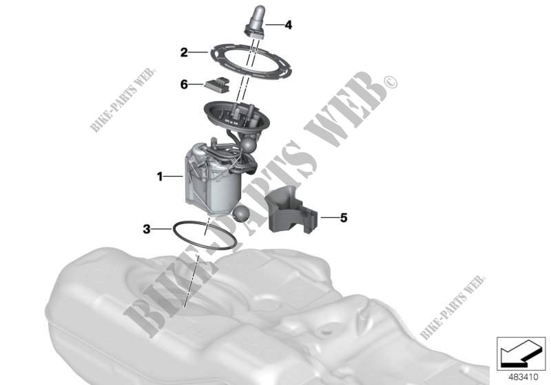 Pompe à carburant / Capteur de niveau pour BMW 530i