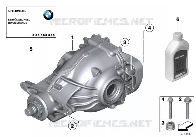 Pont arrière BMW BMW Série 7 2012 740d A 740d
