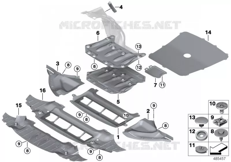 Protection de compartiment moteur BMW BMW Série 3 2012 M3 N M3