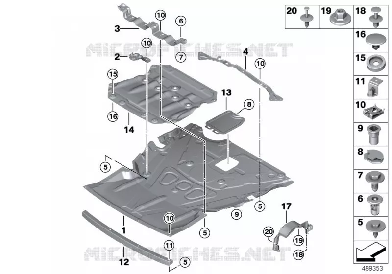 Protection de compartiment moteur BMW BMW Série 4 2012 430d N 430d
