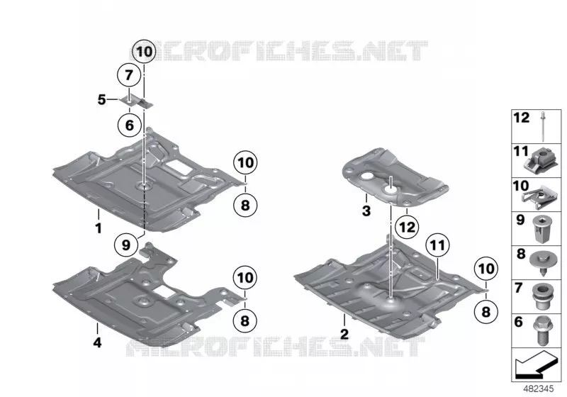 Protection de compartiment moteur BMW BMW Série 5 2009 523i N 523i