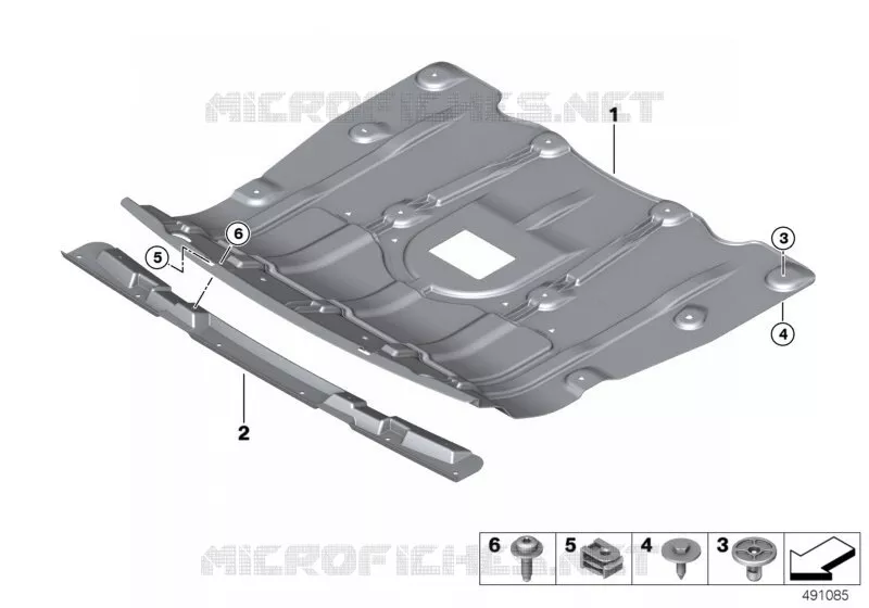 Protection de compartiment moteur BMW BMW X5 2017 X5 M50dX A X5 M50dX