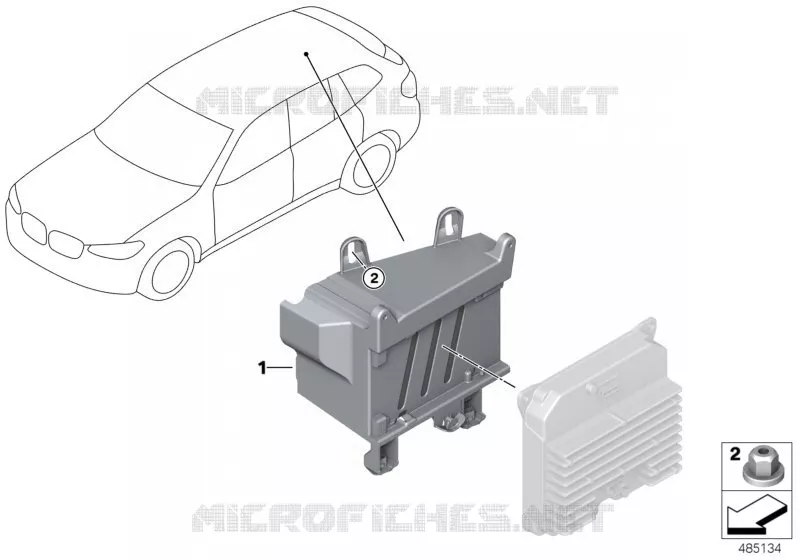 Support de boîtier électronique PCU BMW BMW X3 2016 X3 20i N X3 20i