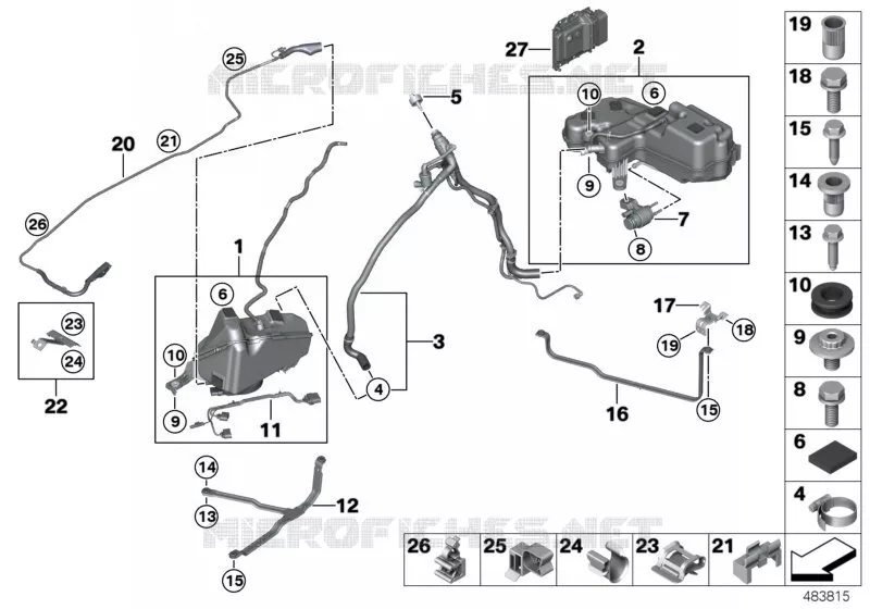 Système SCR BMW BMW Série 1 2014 120dX N 120dX