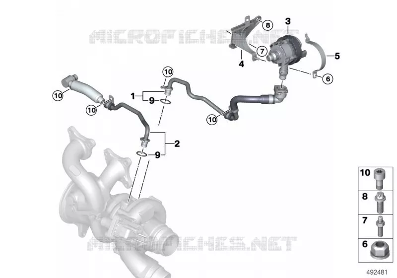 Système de refroid. turbocompresseur BMW BMW Série 7 2018 740LiX A 740LiX