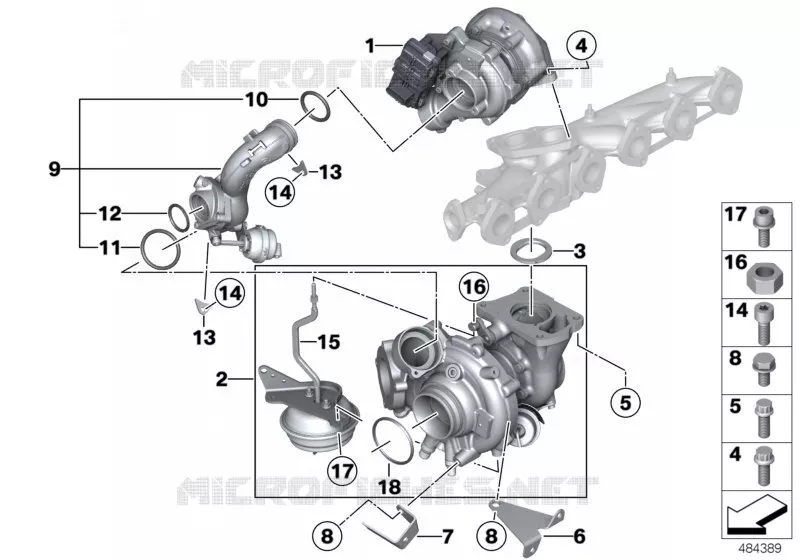 Turbo-compresseur BMW BMW X4 2013 X4 35dX N X4 35dX