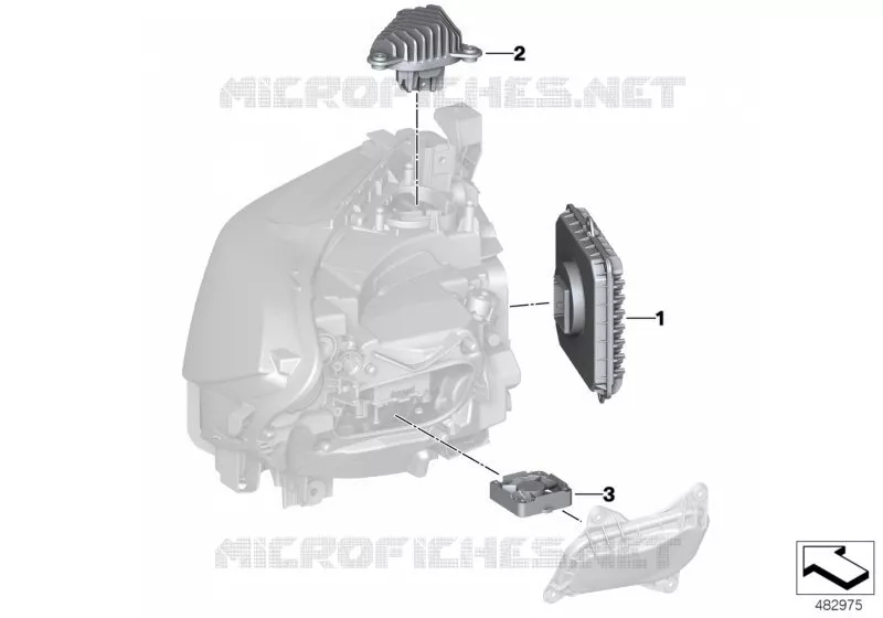 pièces électroniques projecteurs BMW BMW Série 2 2016 M2 Competition N M2 Competition
