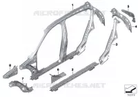Cadre latéral central pour BMW M135iX