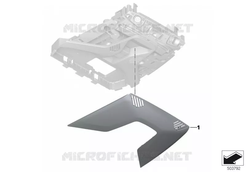 Cache module multifonctions de toit BMW BMW Série 1 2018 120dX N 120dX