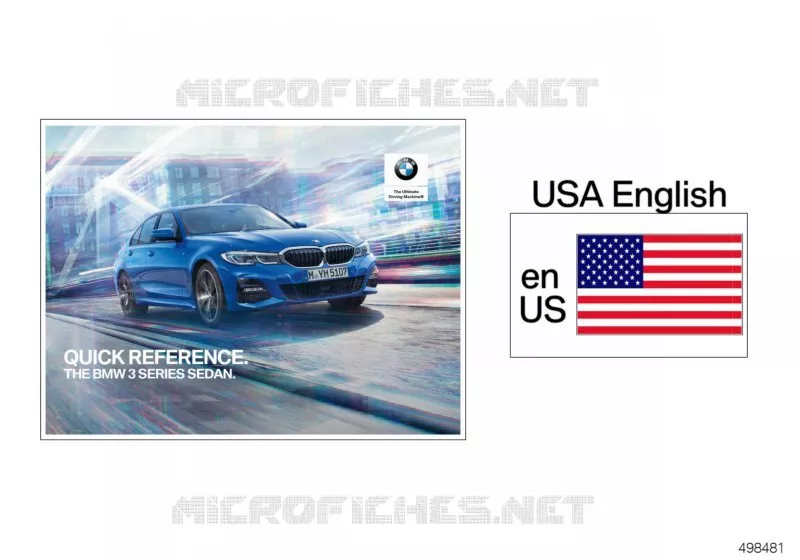 Carte de référence rapide G20 BMW BMW Série 3 2018 330dX N 330dX