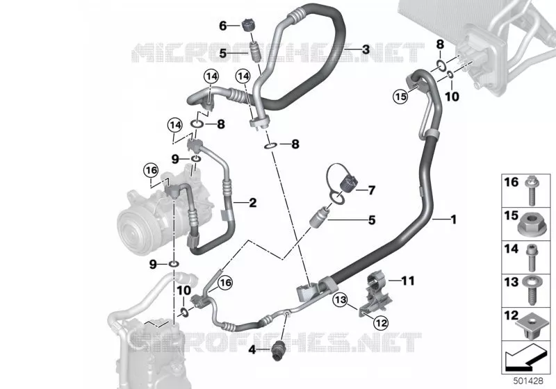 Conduites de réfrigérant BMW BMW X3 2017 X3 M A X3 M