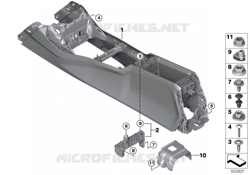 Console centrale BMW BMW Série 2 2018 220d N 220d