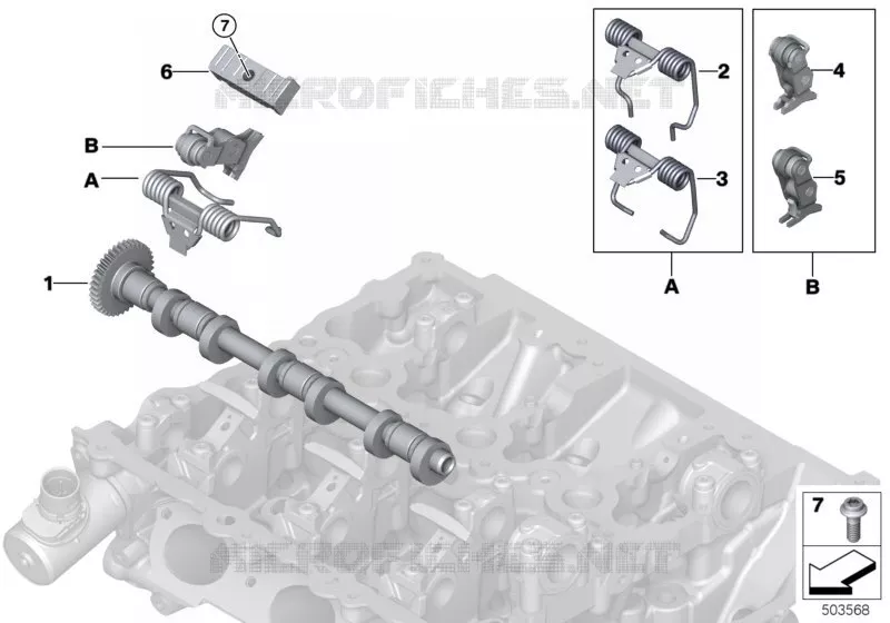 Distribution, arbre excentrique BMW BMW X2 2017 X2 18i N X2 18i
