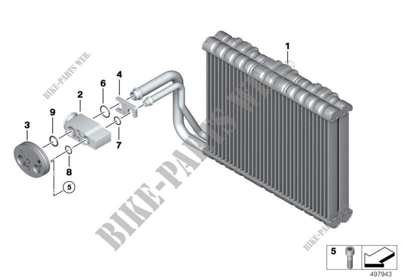 Evaporateur / Soupape vase dexpansion pour BMW 750LdX