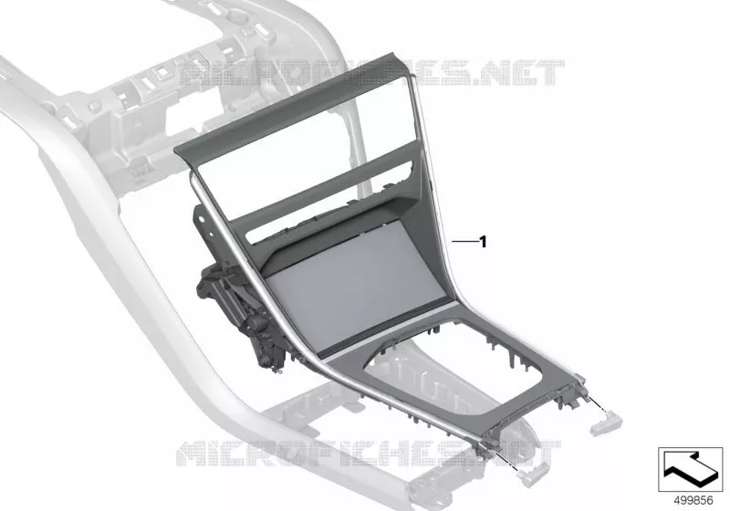 Individual placages déco.console centr. BMW BMW Série 8 2017 M8 A M8