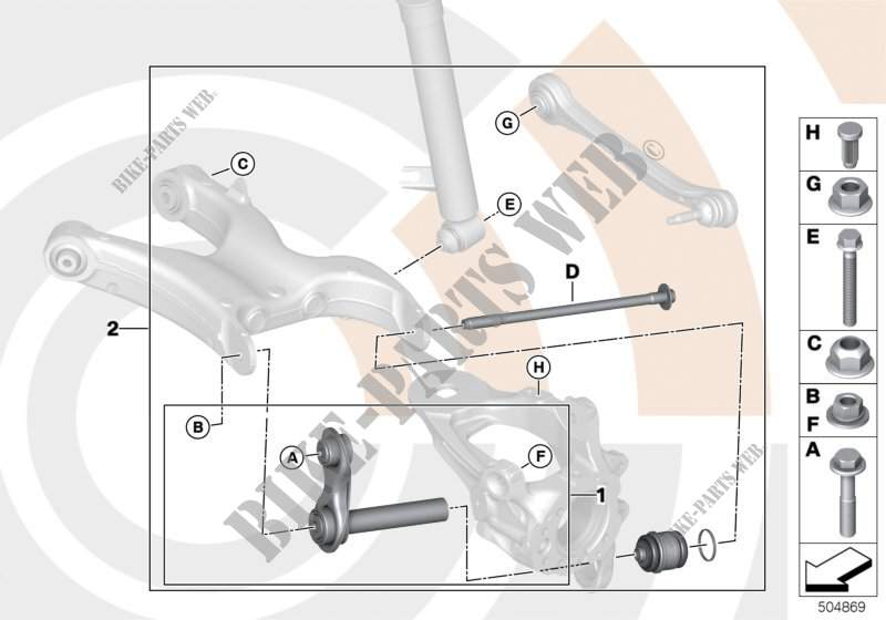 Kit de réparation bras intégral pour BMW X6 50iX 4.4