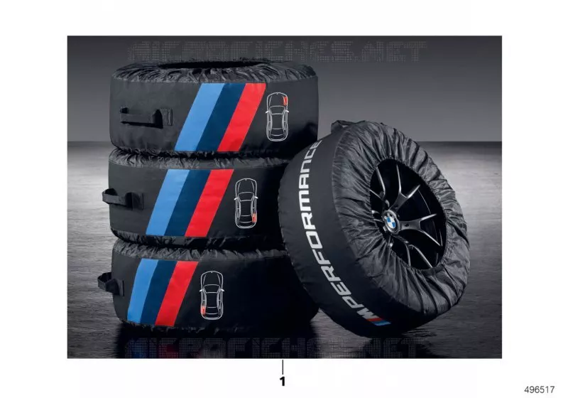 M Performance housses de pneu BMW BMW Série 7 2018 730d A 730d