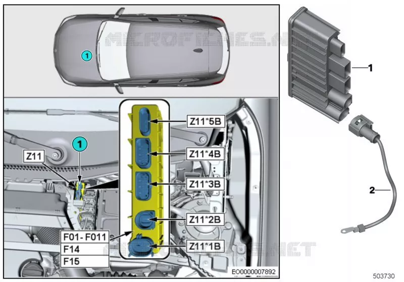 Module dalimentation intégré Z11 BMW BMW Série 1 2018 118d N 118d
