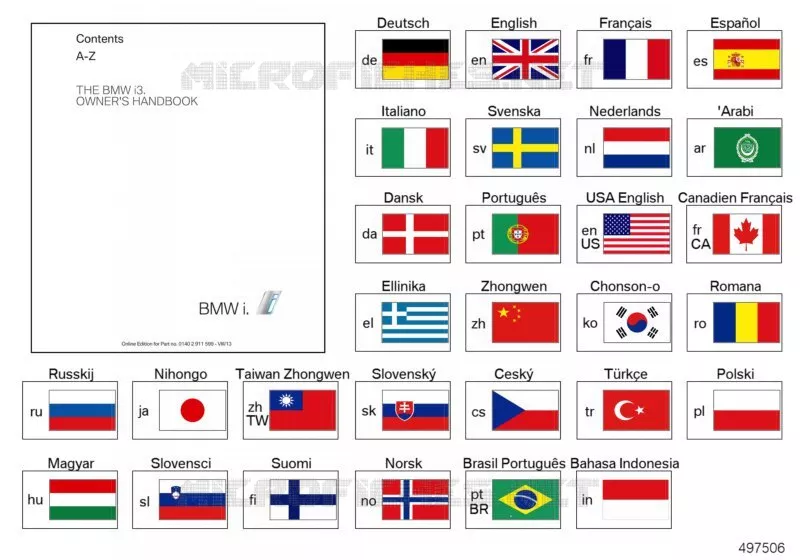 Notice dutilisation i01 BMW BMW i3 2017 i3 A i3 120Ah Rex