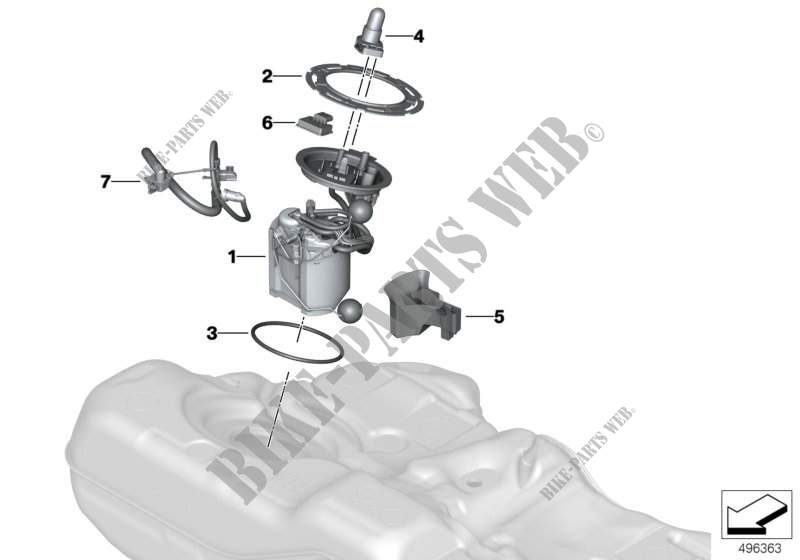 Pompe à carburant / Capteur de niveau pour BMW 730Ld