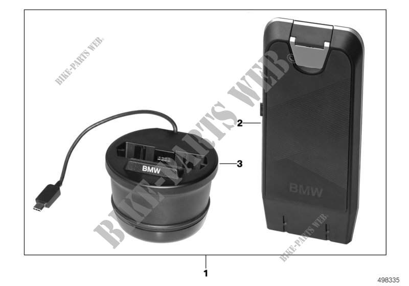 Station chargement sans fil universelle pour BMW 525d