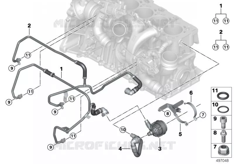 Système de refroid. turbocompresseur BMW BMW X4 2018 X4 M A X4 M