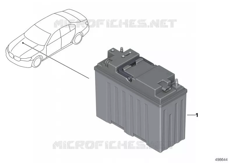 Système de stockage double lithium 12 V BMW BMW Série 7 2018 730d A 730d