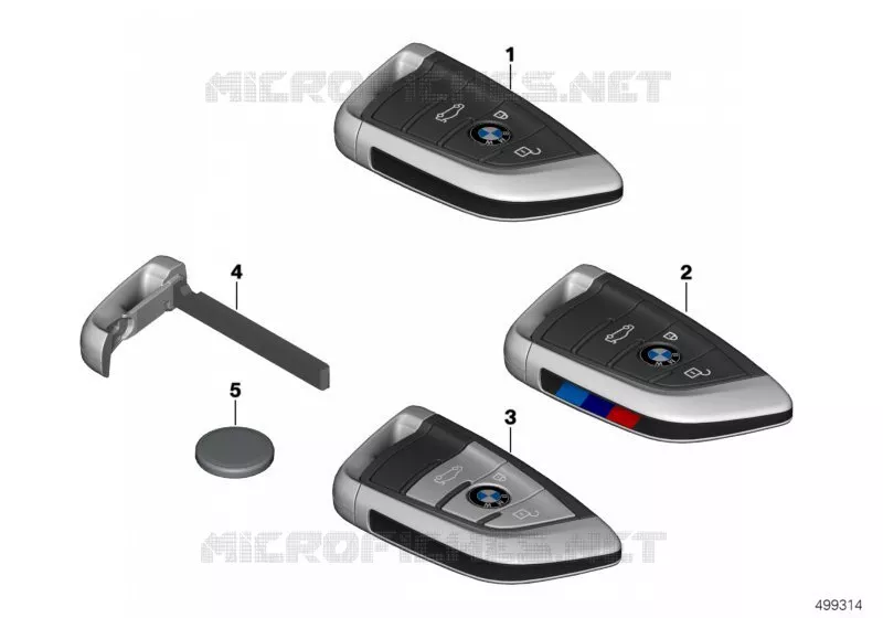 Télécommande radio BMW BMW X5 2012 X5 30dX A X5 30dX
